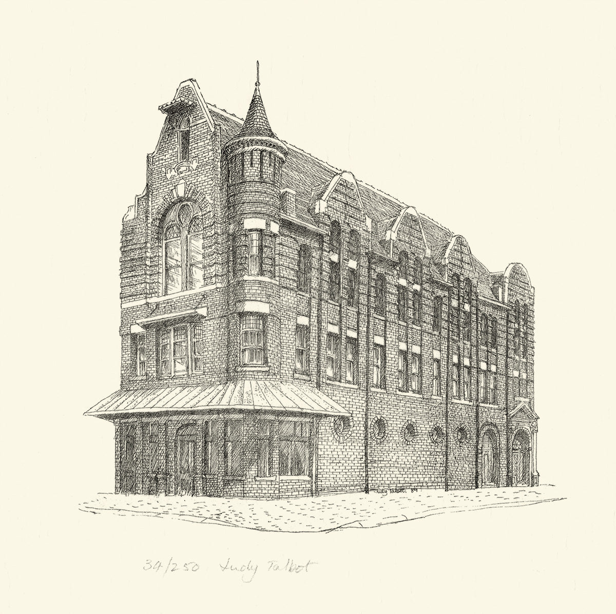 Knights of Pythias Castle Hall Print by Judy Talbot - Numbered Print