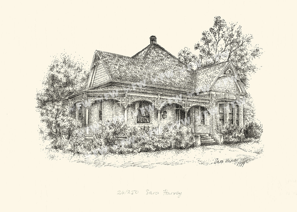 Limited Edition Print -Fort Worth's Benton House. 