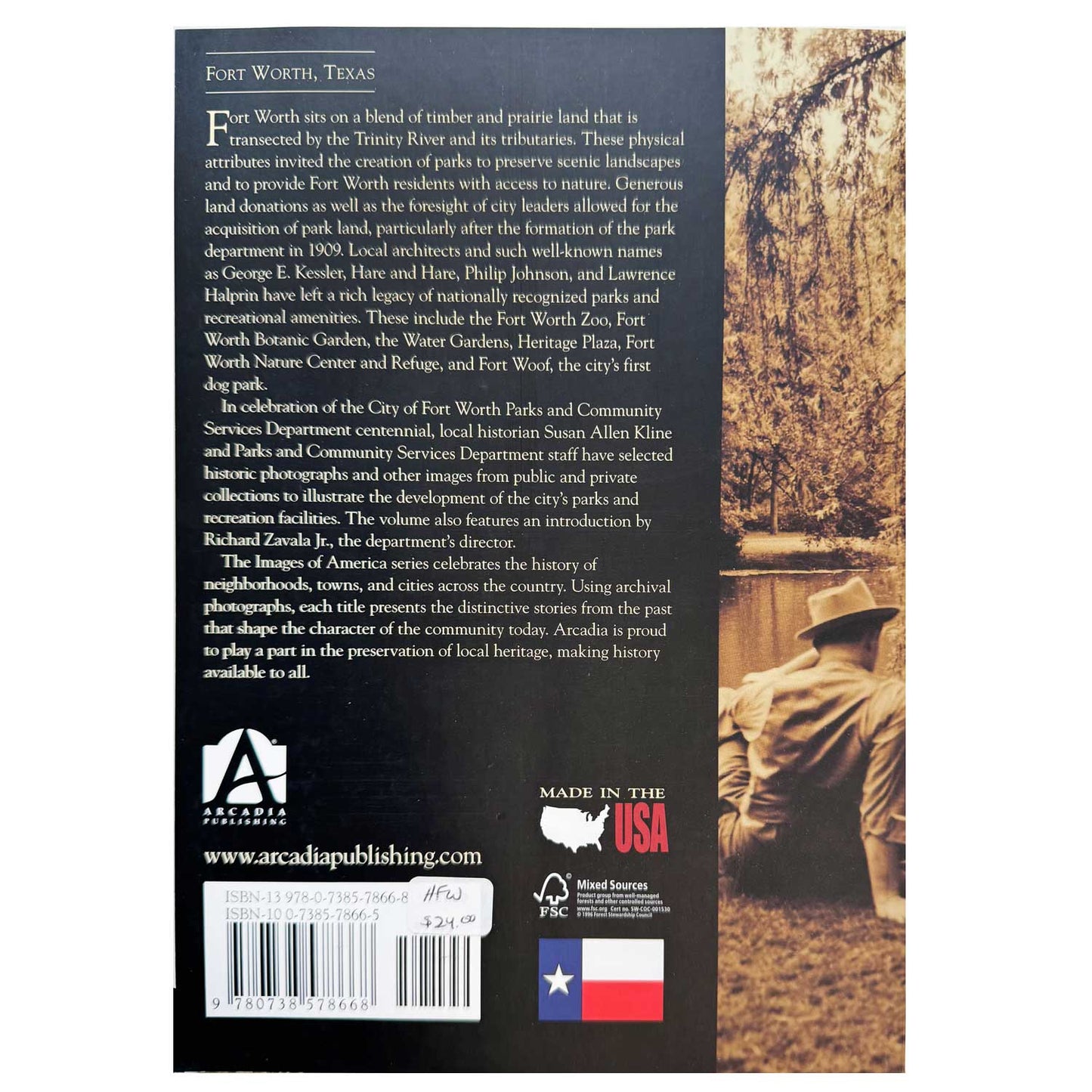 Fort Worth Parks Book back cover