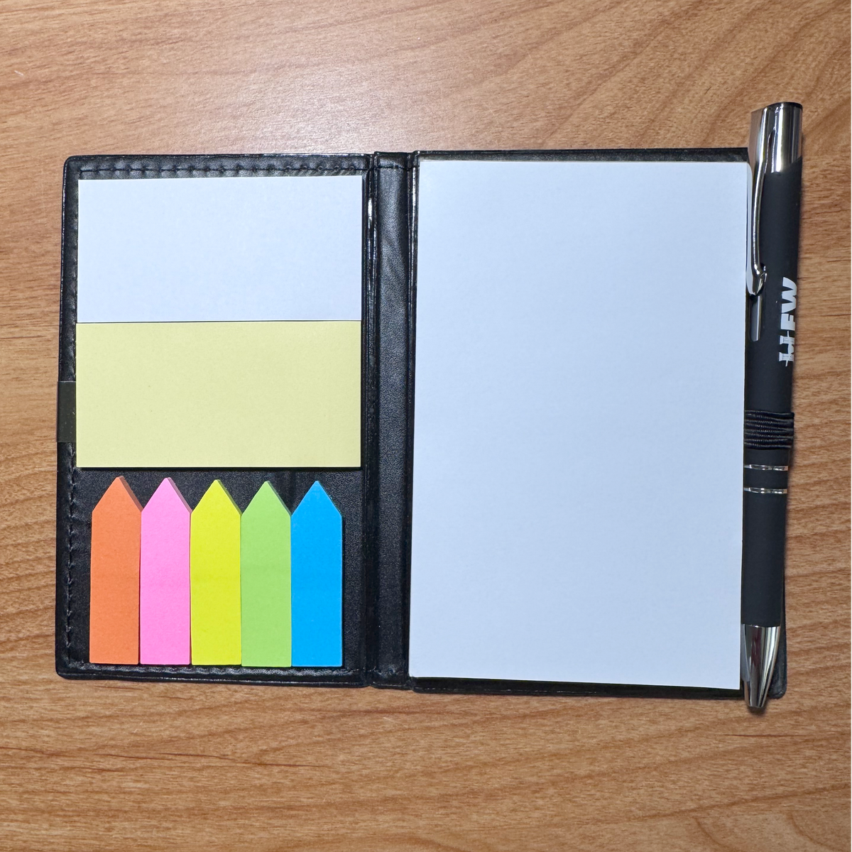 Notebook with Pen and Post-it Notes