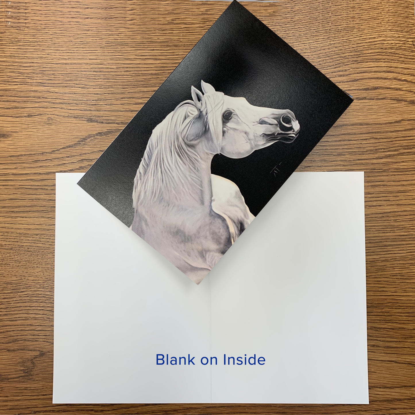 White Horse Note Card